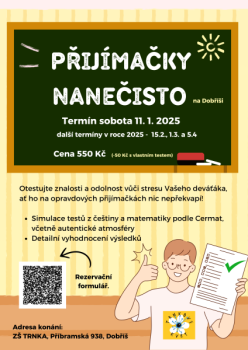 Přijímačky nanečisto 11.1.2025